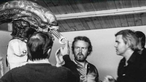 H.R. Giger Ridley Scott Alien 1979 Film behind the scenes model